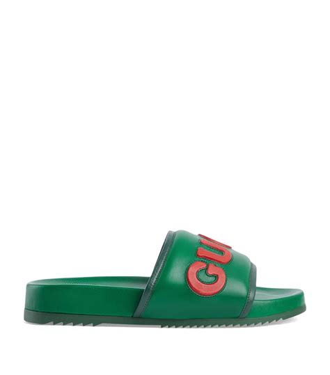 gucci slides with gucci logo|Gucci slides outlet.